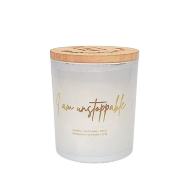 I Am Unstoppable Self Affirmation Candle  250grams